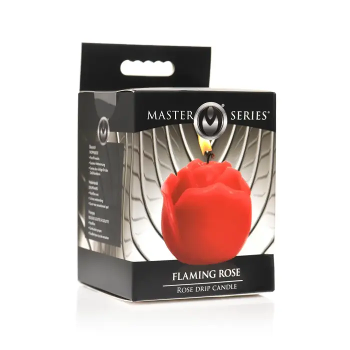 Flaming Rose Erotic Massage Candle – Red