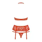 Obsessive 838-SEG-3 кружевной комплект белья – красный – L/XL — Фото 5