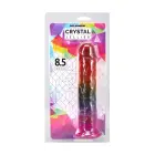 Doc Johnson Crystal Jellies dildo – 21.6 cm (8.5″) – Daudzkrāsains — Foto 1