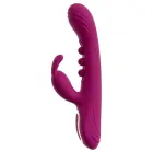 Javida 2F purškiamasis triušio vibratorius – 22.5 cm (8.8″) – rožinis — Nuotrauka 4