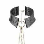 Bijoux Indiscrets Desir Metallique Black Adjustable Mesh Choker & Chain — Photo 1