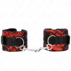 KINK sametist ja pitsist randme köidikud – punane/must – 23x6.5 cm — Foto 1