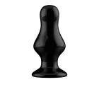 Missy - Вибрирующий стеклянный дилдо с присоской – 20 cm (8″) – Черный — Фото 4