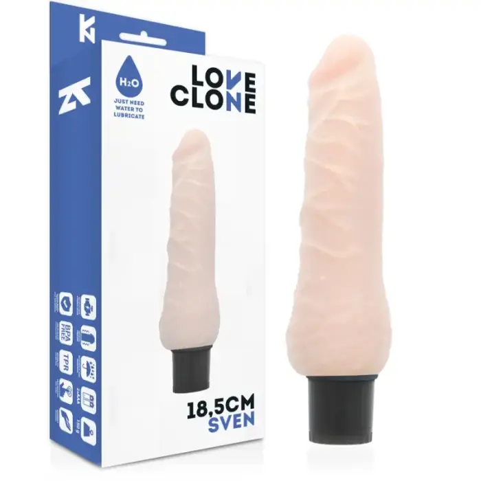 Вибрирующее устройство Loveclone Sven – 18.5 см (7.3″) – телесный