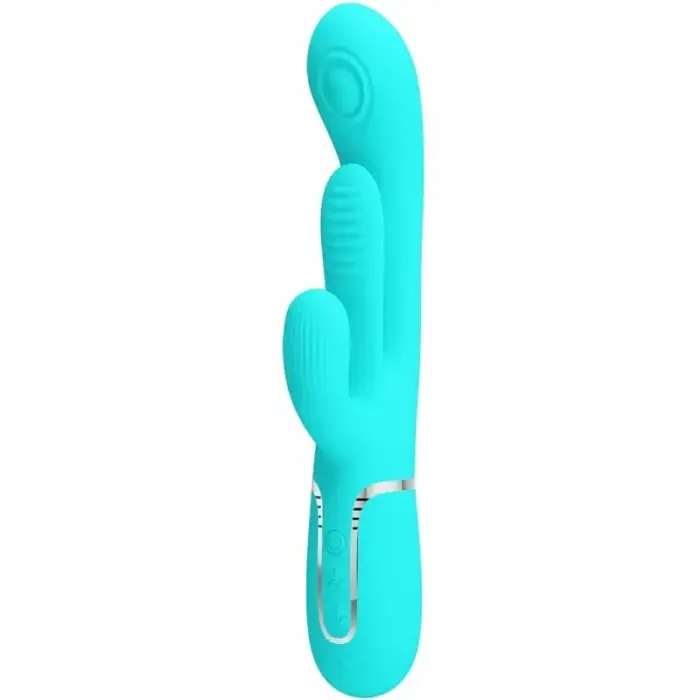 Pretty Love Shania BW-500041-1 trīskāršās funkcijas vibrators – zils