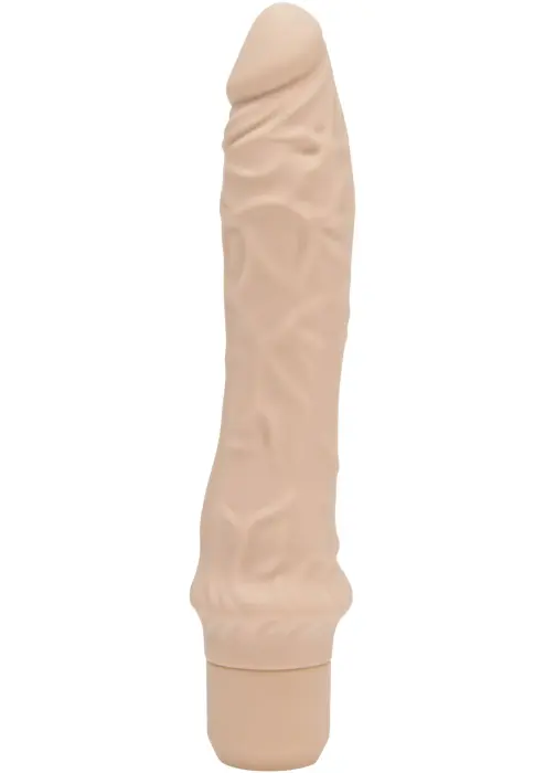 Classic Large Realistic Vibrating Dildo – 22 cm (8.7″) – Skin