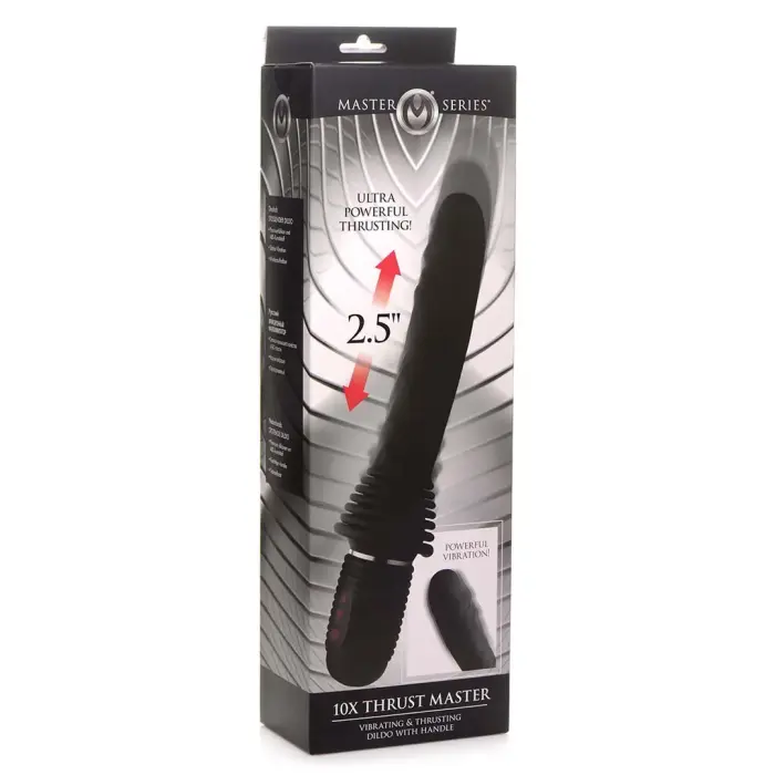 Thrust Master вибратор с функцией толчков и ручкой – 31 cm (12.2″) – черный