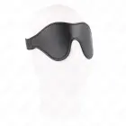 KINK Leatherette Adjustable Bandage Mask with Elastic Belt – 21x8 cm – Black — Photo 2