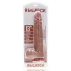 Extra Large Straight Dildo with Balls – 33 cm (13″) – Skin — Photo 1