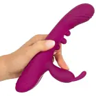 Javida 2F purškiamasis triušio vibratorius – 22.5 cm (8.8″) – rožinis — Nuotrauka 8