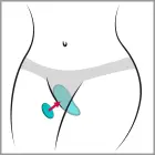 We-Vibe Moxie+ Aqua носимый вибратор – 8.4 см – синий — Фото 6