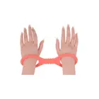 PEACHES 'N CREAME Small Silicone Cuffs – манжеты – силикон – розовый – 24 см — Фото 5