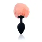 Plug-Jewellery zaķa astes formas anālais spraudnis – 8 cm (3.1″) – Melns — Foto 1