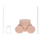Bodyforms Rina Brooks – vibrējoša intīmā mašīna ar divām ievadām – miesas krāsā – 2,4 kg — Foto 7