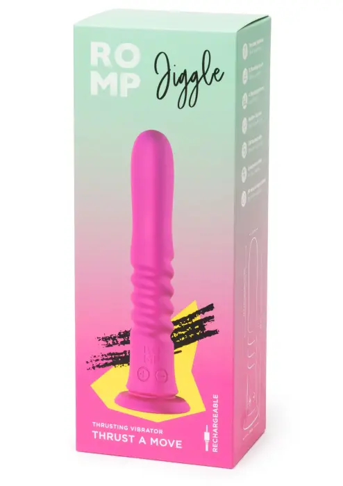 ROMP Jiggle вибратор с функцией толчков – розовый