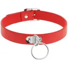 Coquette Chic Desire Vegan Leather Adjustable Red Collar – 41cm — Photo 3
