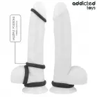 Addicted Toys silikona teksturētu dzimumlocekļa gredzenu komplekts – 4 lokāmi izmēri – melns — Foto 4
