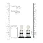 Elektrostimulācijas divpolāri krūtsgala sūcēji – balts/caurspīdīgs Foto 15