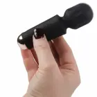 Rocks-Off Mini Wand Black Tulip uzlādējams wand masāžas vibrators – 11.5 cm (4.5″) – melns — Foto 3