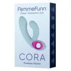 FemmeFunn Cora dubultais vibrators – 16.5 cm (6.5″) – zils — Foto 1