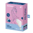 Satisfyer Love Triangle gaisa pulsa stimulators + vibrācija – balts — Foto 7