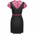 LivCo Corsetti Kumiko LC 90428 elegants melns mežģīņu halāta un biksīšu komplekts – S/M — Foto 4