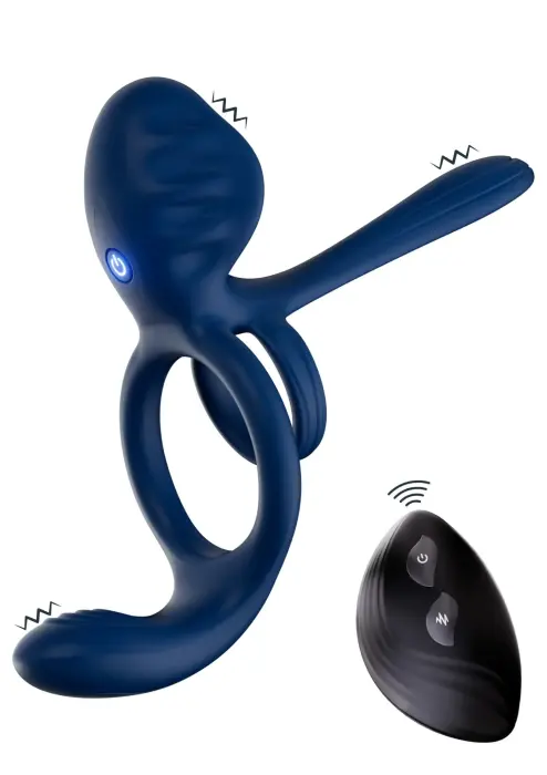 DualDrive Slimline – couples vibrating cock ring with perineum stimulator and remote