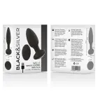 Black&Silver Welss Rotator rotating & vibrating silicone butt plug with remote — Photo 5