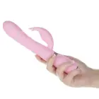 Pillow Talk Lively dubultā motora masāžas vibrators – 22.5 cm (8.85″) – rozā — Foto 3