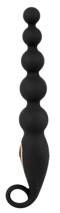 ANOS vibrējošas anālo bumbiņu ķēde – 22.1 cm – Black Foto 3