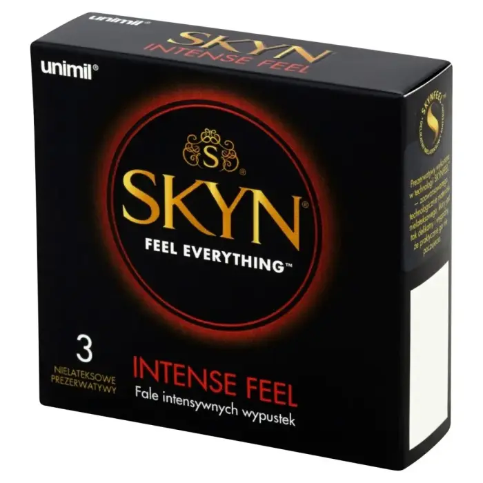 Unimil Skyn Intense Feel Non-latex Dotted Condoms – 3 pcs