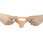 LoveToy The Ultra Soft Double – strap-on gredzena dildo – TPE – 5,8" — Foto 5