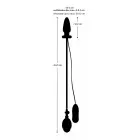 Piepūšams vibrējošs anālais spraudnis – 12.2 cm (4.8″) — Foto 7