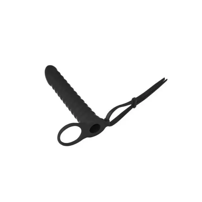 Strap-on Pure Passion Rori – 16.2 cm (6.4″) – melns Foto 3