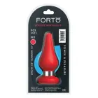 FORTO F-21 Tear Drop Intimate Plug – L – Red — Photo 5