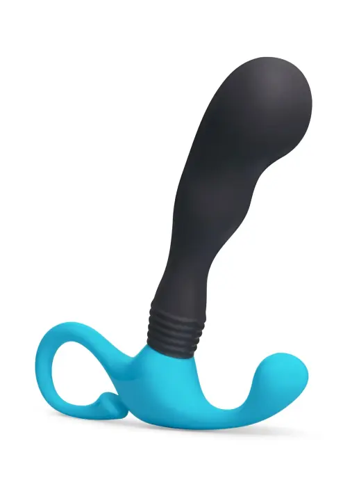 b-Vibe P-Spot Curl Prostate Massager with Texture and Suction Cup – Black