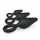 EasyToys Silicone Plug Set – 3 Sizes – Black — Photo 4