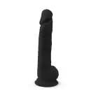 Silex D Model 1 realistiškas dildo – 38 cm (15″) – Juodas — Nuotrauka 3