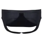 Svenjoyment Herren Jock – men's matte-look jock with zip and fold-up mesh back – black – 2XL — Photo 10