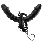 Fetish Fantasy Double Delight vibreeriv strap-on süsteem – 15 cm (6″) – must — Foto 2