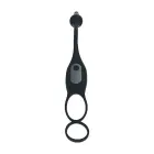 Vibrating Silicone Prostate Stimulator with Cock and Ball Ring – Black — Photo 5