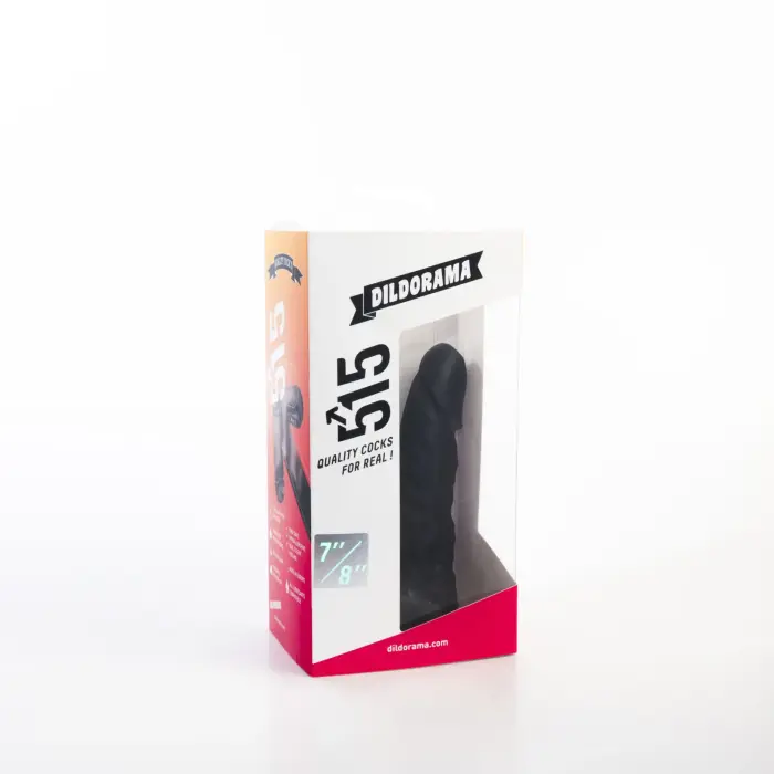 Dildorama 515 line Double Black дилдо – 18 cm (7″)