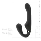 No-Parts Avery be dirželių strapon vibruojantis dildas – 22 cm (8.7″) – juodas — Nuotrauka 11