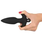 Black Velvets vibrējošs anālais spraudnis – 15 cm – Melns — Foto 4