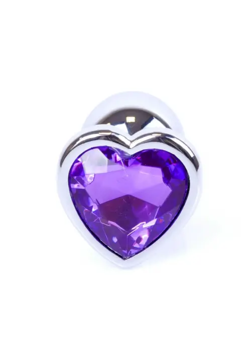 Jewellery Silver Heart анальная пробка – 7 cm (2.8″) – Фиолетовый