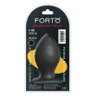 FORTO F-98 Cone Anal Plug with Suction Base – M – Black — Photo 5