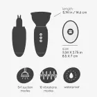 Crushious Scarlet Vibrating Tongue & Suction Stimulator – 14.6 cm (5.75″) – Red Photo