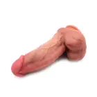 Kiotos Cox reālistisks dzīslains silikona dildo ar piesūcekni un strap-on saderību – 19 cm (7.5″) – miesas krāsa — Foto 7