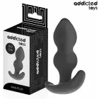 Addicted Toys silikoninis analinis kištukas S 10.3 cm – rutulio formos – juodas — Nuotrauka 1