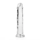 Sirge realistlik dildo iminapaga – 18 cm (7″) – Läbipaistev — Foto 2